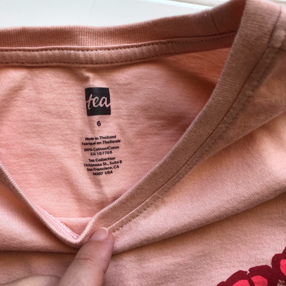 Tea Collection Pink Graphic Tee - Picture 2 of 6